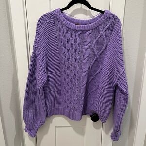 Free People cosy cable knit sweater